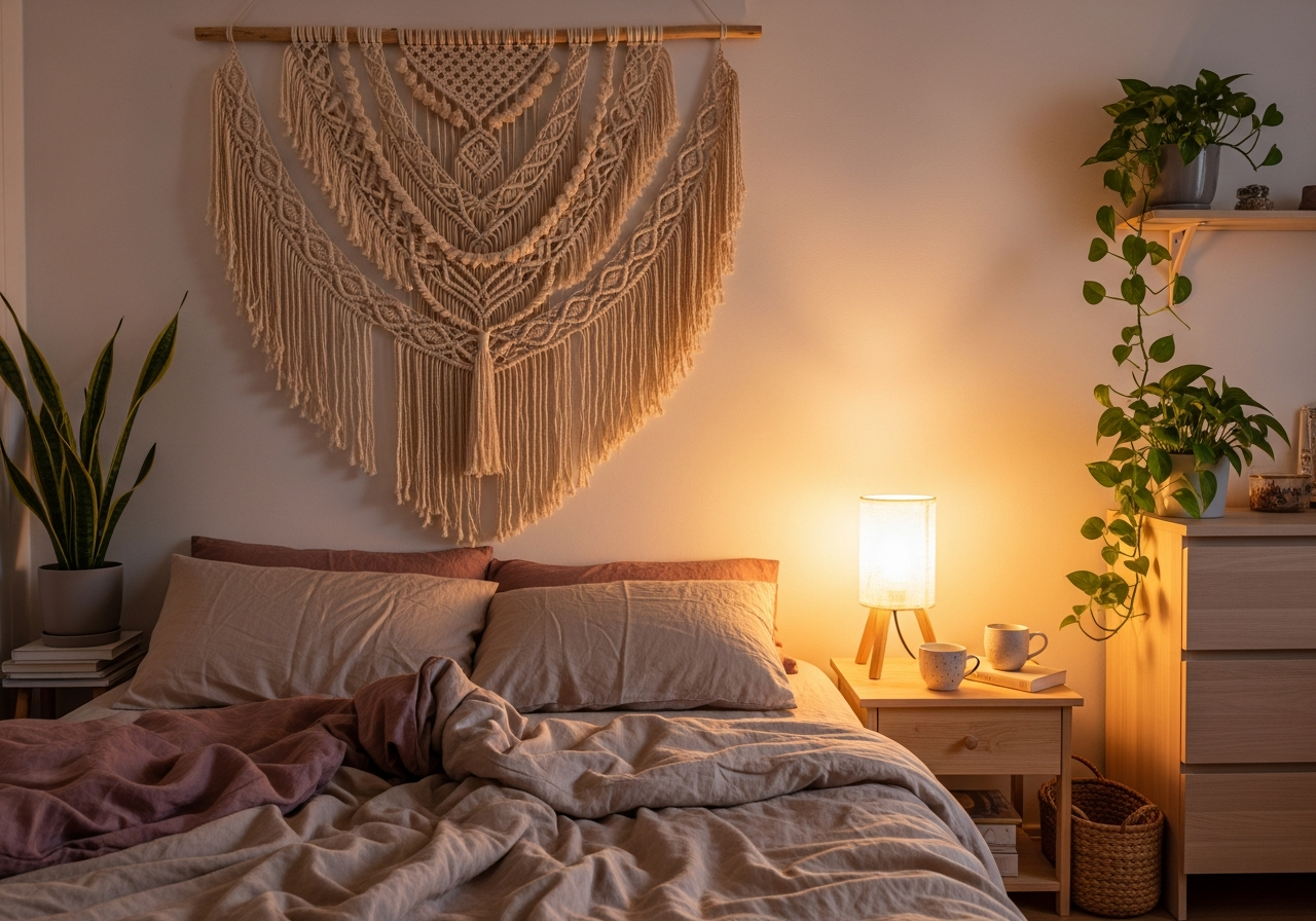 Оформленная спальня